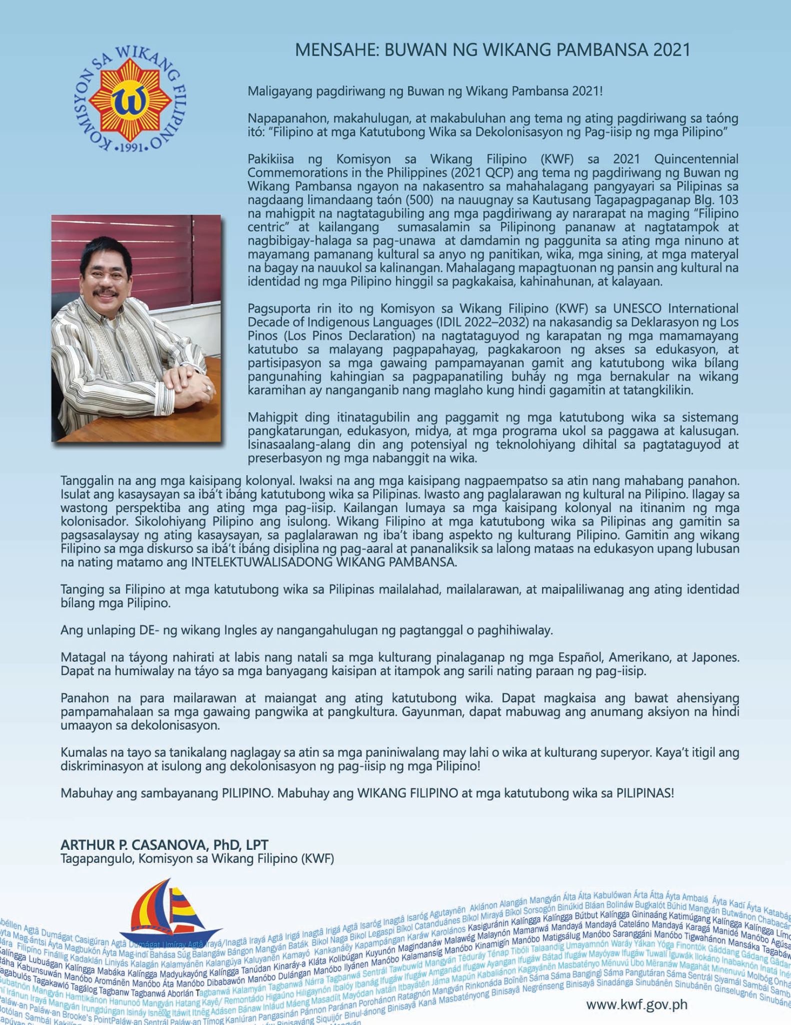 Dr.-Arthur-P.-Casanova-Mensahe-BUWAN-NG-WIKANG-PAMBANSA-2021